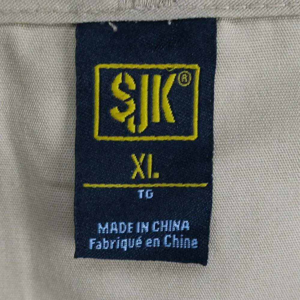 Fly Fishing Utility Vest Men's XL Khaki Multi Pocket Outdoor SJK NWOT